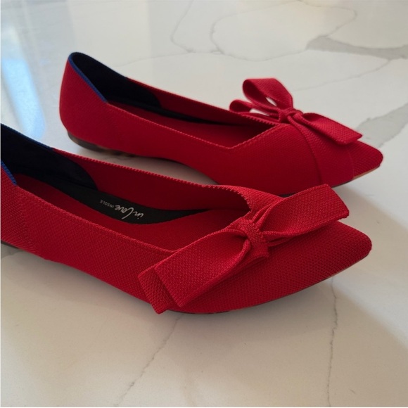 Rothy’s The Bow Point II Cupid Red Women's Shoes Flats Size 10 - Picture 4 of 7